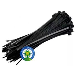 PRECINTO 25 CM NEGRO X 100 UNIDADES