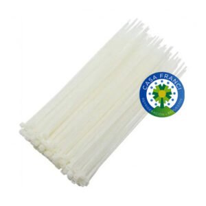 PRECINTO 25 CM BLANCO X 100 UNIDADES
