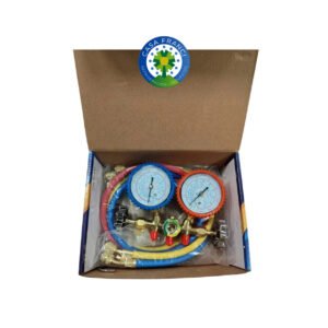 MANIFOLD DE BRONCE CON PROTECTOR Y MANGUERAS JR-536XST