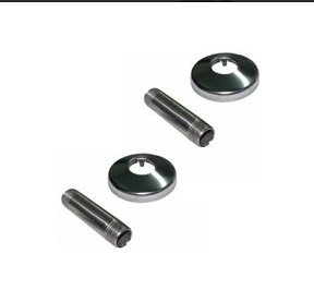 Juego Niples+ rosetas cromadas Triangular G028
